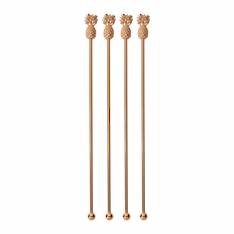 Paderno Copper Pineapple Stirrers Set 4