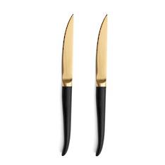 Rib Steak Knife Gold Boxed Pair