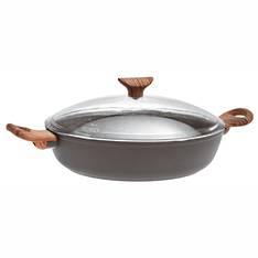 Rock'N'Rose Low Casserole 28cm Black