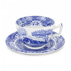 Blue Italian Breakfast Cup & Saucer image 0