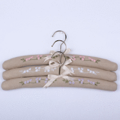 Garden Linen Coat Hangers Set of 3 image 0