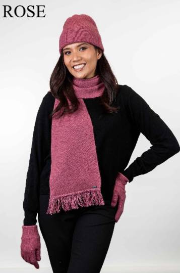 Merino Possum Scarf with Fringe