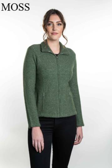 Koru Merino Possum Shaped Zip Jacket