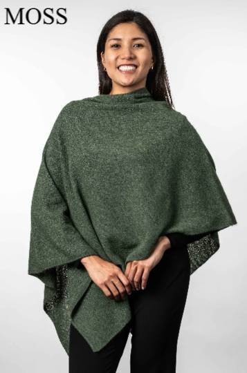 Koru Merino Possum Two Way Poncho