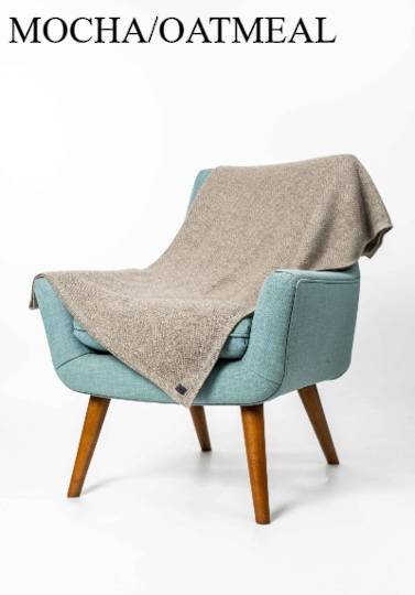 Merino Possum Koru Herringbone Throw