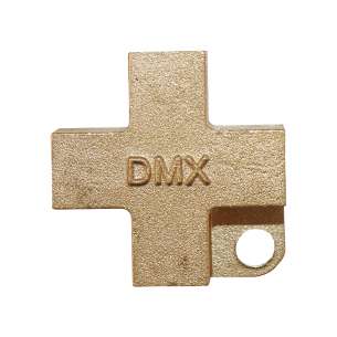 DeeMaxx Brass four-way '+' fitting with 3/16" Female ends