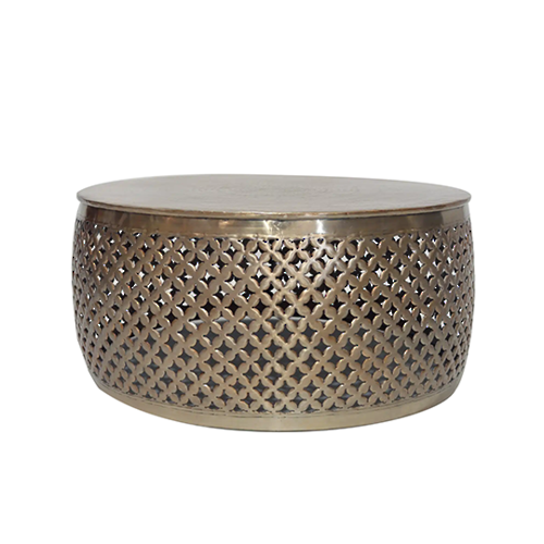 Aluminium Cutwork Coffee Table - Champagne