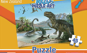 Dinosaurs of New Zealand - Wild Puzzle Art 45pc