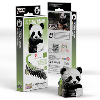 Eugy 3D Cardboard Model Kit Giant Panda