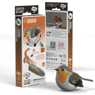 Eugy 3D Cardboard Model Kit Robin