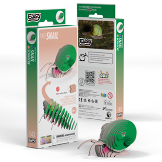 Eugy 3D Cardboard Model Kit Snail