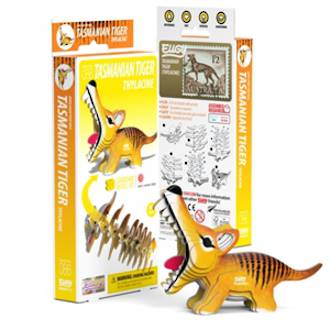 Eugy 3D Cardboard Model Kit Tasmanian Tiger