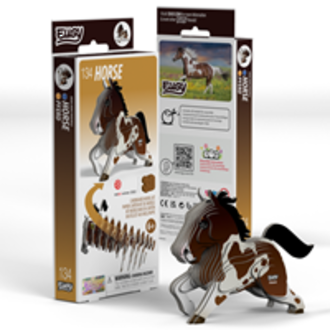 Eugy 3D Cardboard Model Kit Horse