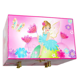Pink Poppy Fairy Butterfly Musical Jewellery Box