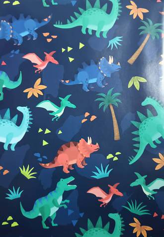 Folded Wrap Boy Dinosaurs