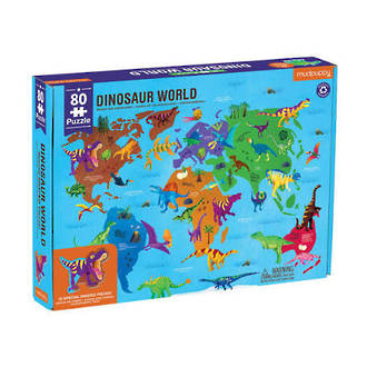 Mudpuppy 80pc Puzzle Dinosaur World Geography