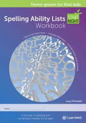 Spelling Ability Lists Start Right Workbook