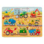 Battat Peek & Explore Construction Vehicles Peg Puzzle