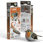 Eugy 3D Cardboard Model Kit Robin