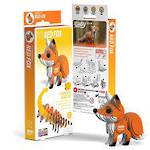 Eugy 3D Cardboard Model Kit Red Fox