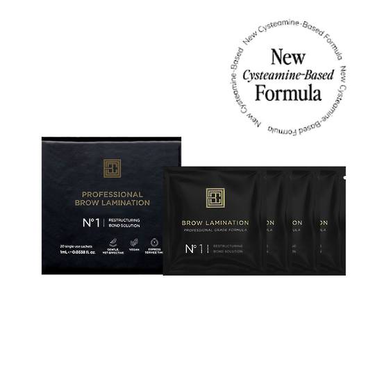 BROW CODE Lustre Brow Lamination Step 1 - 20 X 1ml Sachet NEW FORMULA image 0